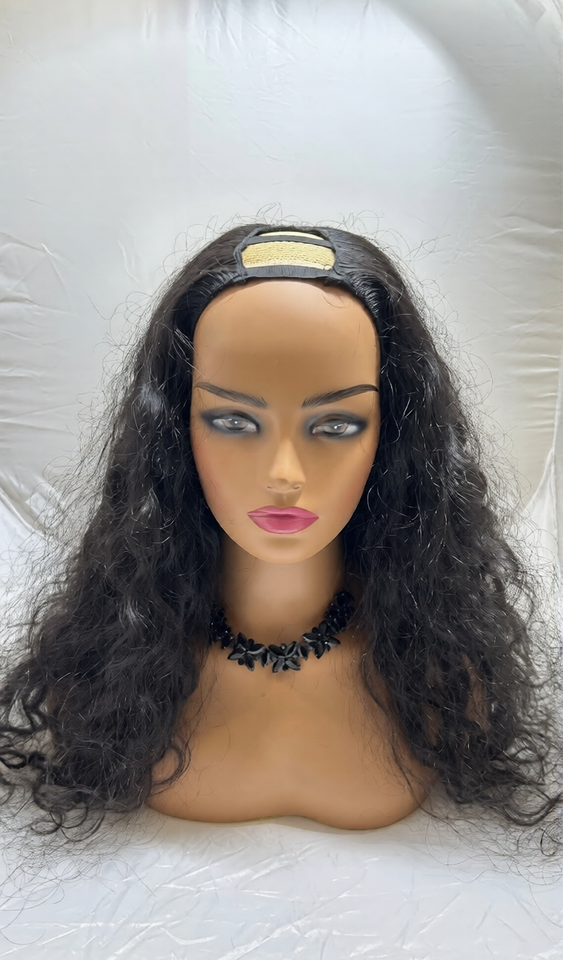 Raw Indian Deep Curly U-Part Wig