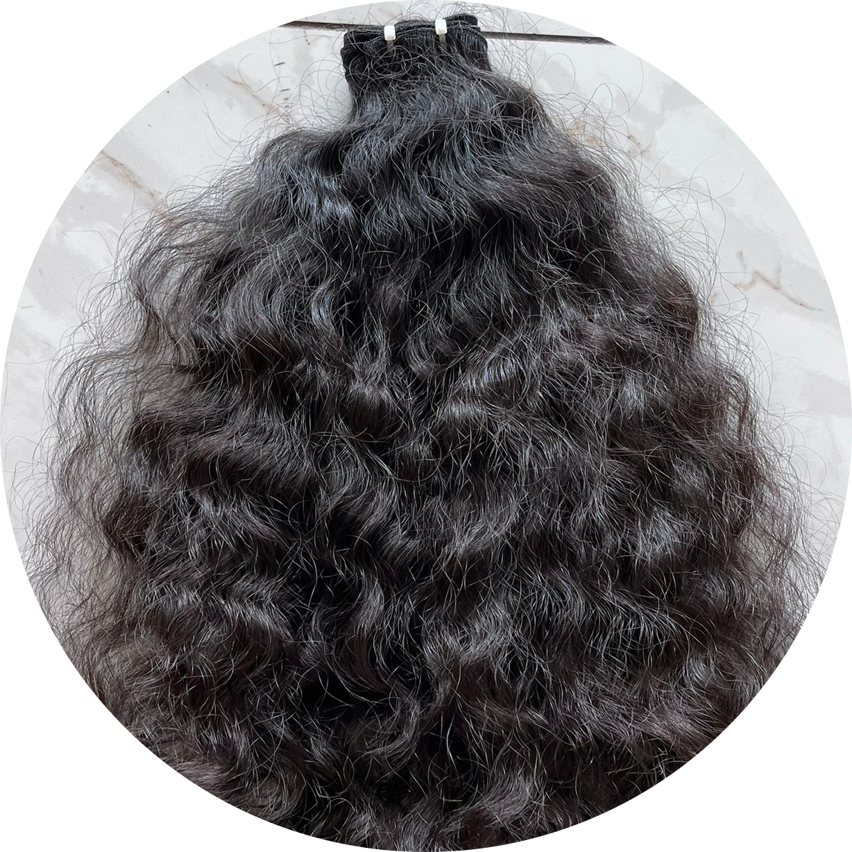 Trames - Cheveux indiens bouclés bruts 