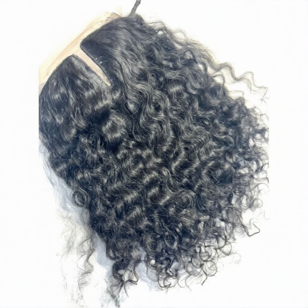 Raw Indian Deep Curly T-Part Wig