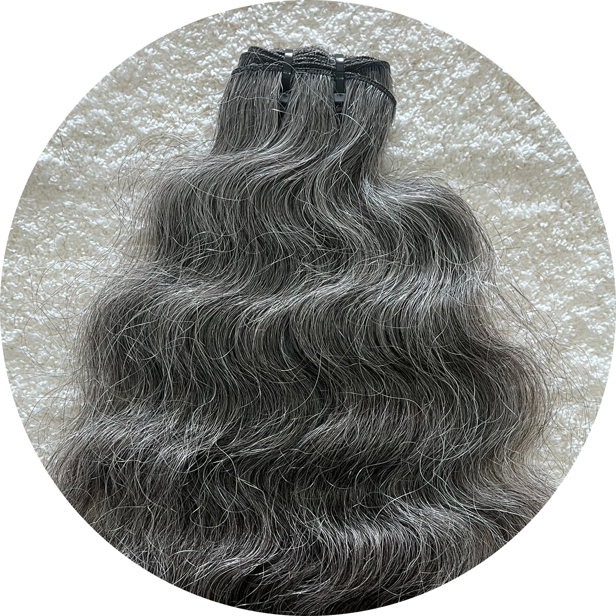 Extensions à clipser indiennes bouclées brutes 
