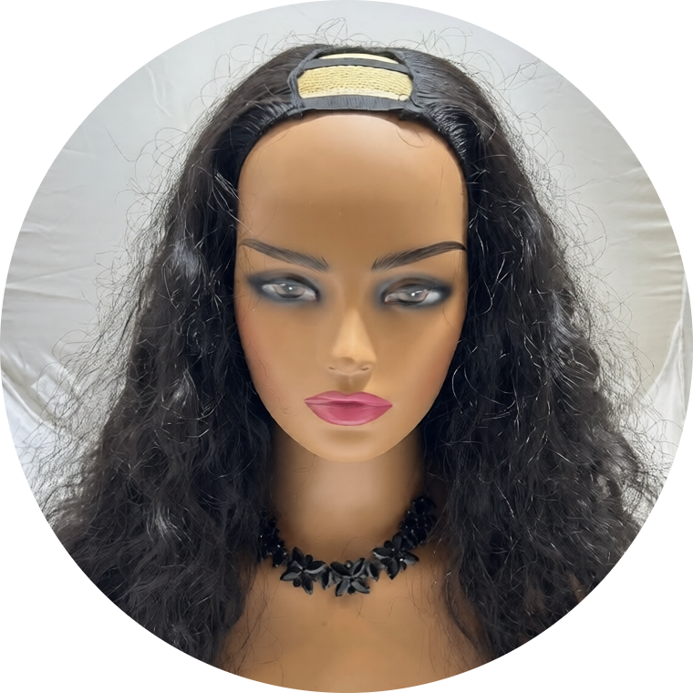 Raw Indian Deep Curly U-Part Wig
