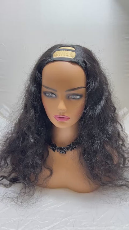 Raw Indian Deep Curly U-Part Wig